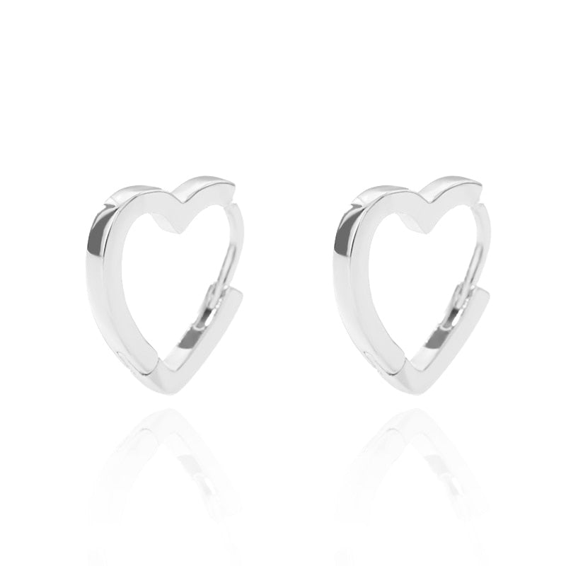 Simple Heart Drop Earrings