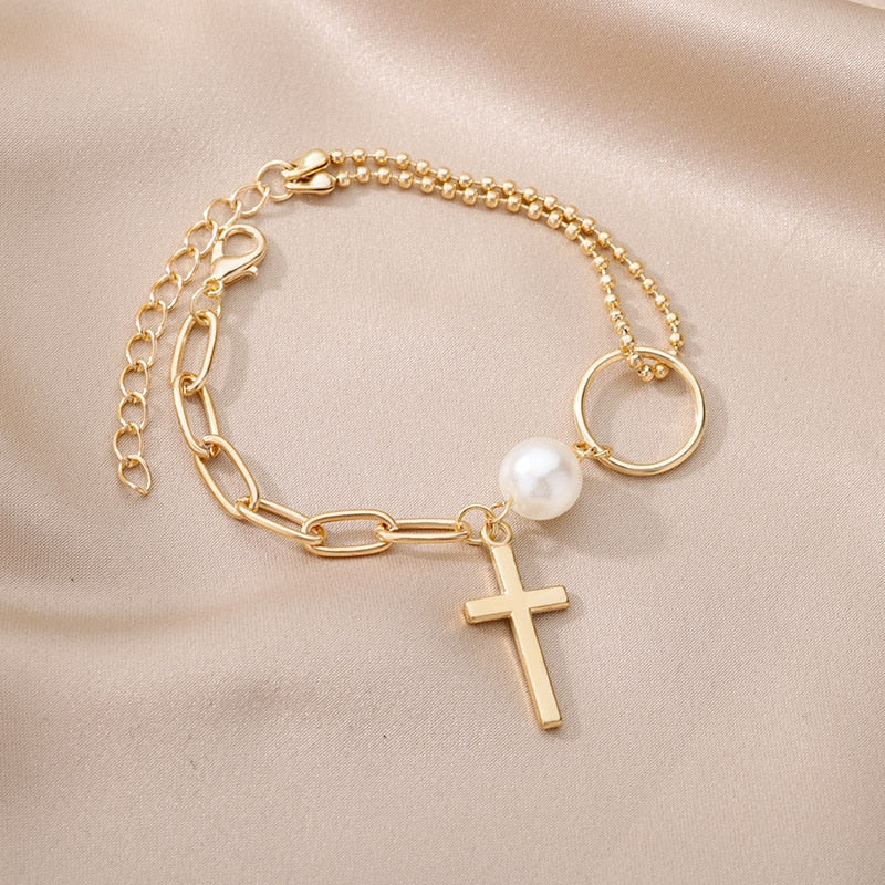 Layered Pendant Bracelet