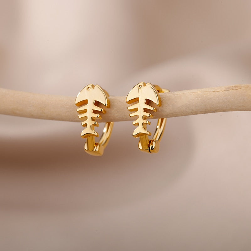 Fish Stud Earrings