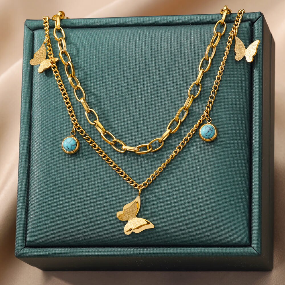 Bohemian Butterfly Necklace
