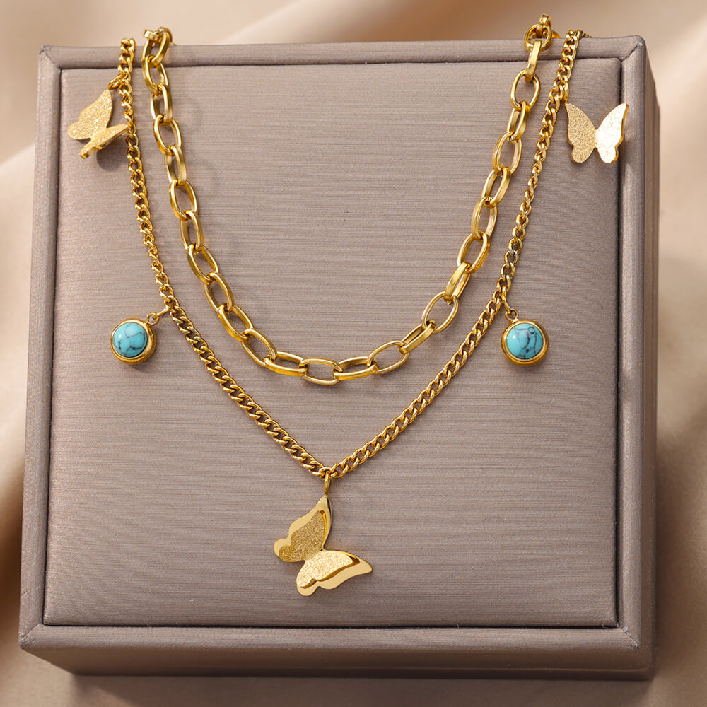 Bohemian Butterfly Necklace