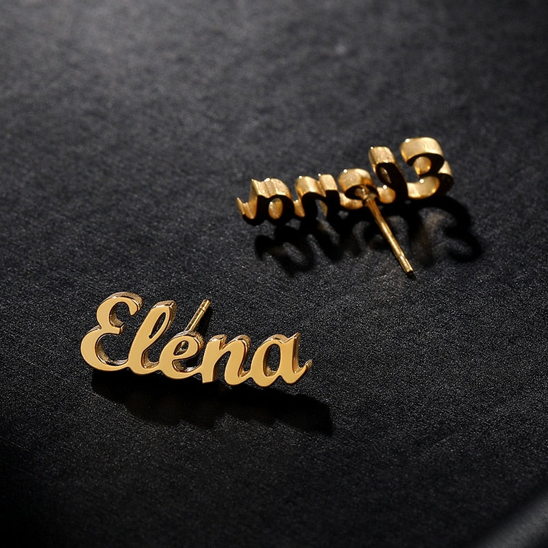 Elena Custom Name Earrings