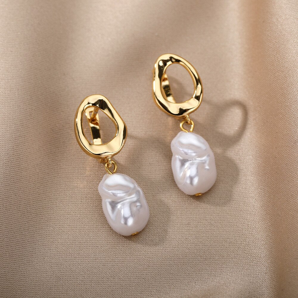 Boho Pearl Earrings