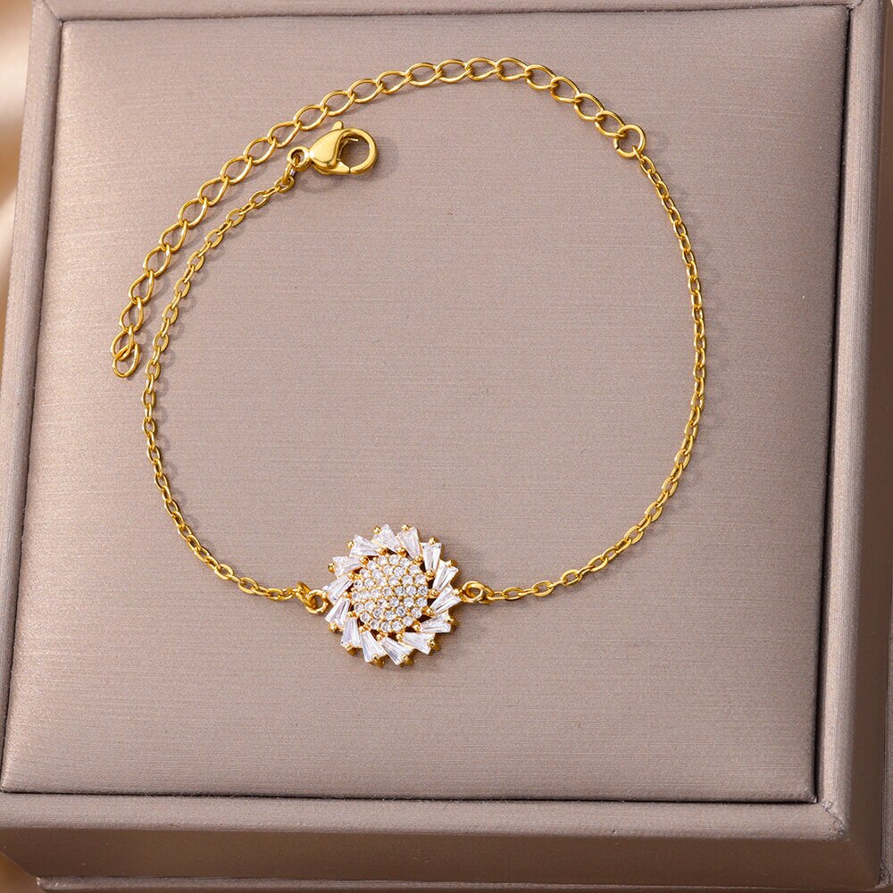The Leila Sunflower Bracelet